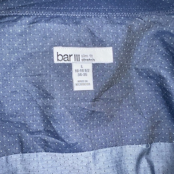 BAR III button up, navy blue with dots - Picture 4 of 5